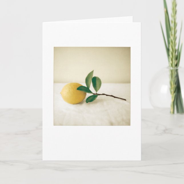 Backyard Meyer Lemon Photo Painting Blank Kort (Framsida)