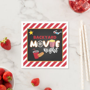 Backyard Movie Night Napkin Pappersservett