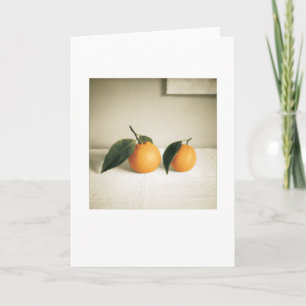 Backyard Oranges still-Life Blank Hälsning Kort