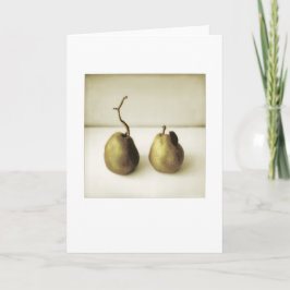 Backyard Pears Photo Painting Blank Hälsning Kort