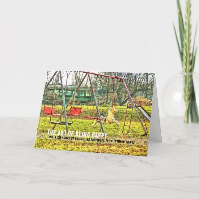 BACKYARD PLATS-hälsningskort Tack Kort (Framsida)