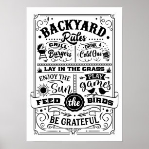 Backyard Regler: Slappna av, spela och njut Poster