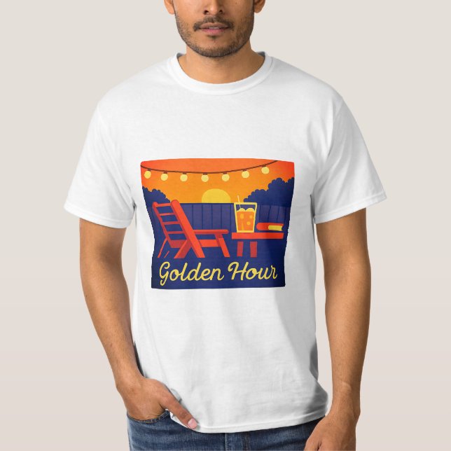 Backyard Relaxation Summer Comfort T-Shirt (Framsida)