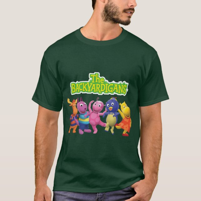 Backyardigans-figurer present t shirt (Framsida)