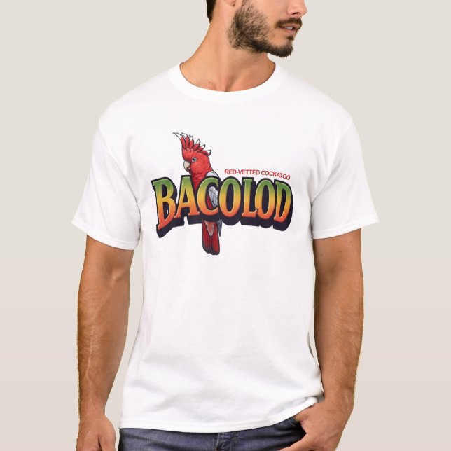 BACOLOD RÖDSTJÄRTAD KAKADUA T SHIRT (Framsida)
