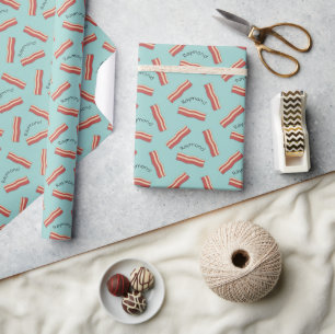 Bacon Add a Namn Wrapping Papper Presentpapper