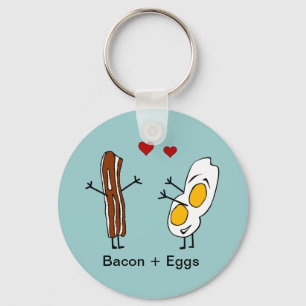 Bacon + Ägg Nyckelring