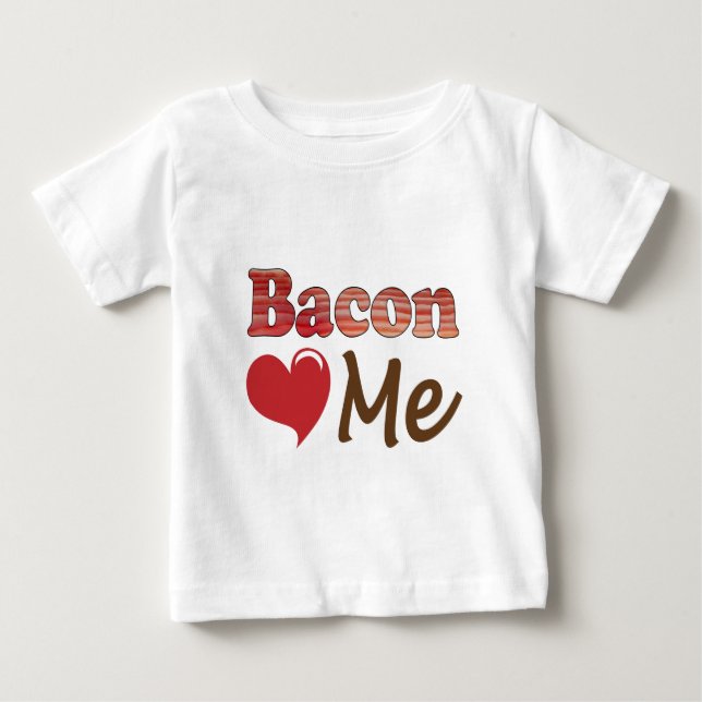 Bacon älskar mig t-shirt (Framsida)