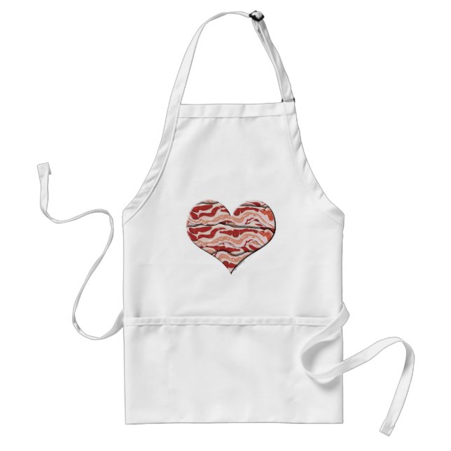 Bacon Älskare Heart Förkläde (Framsidan)