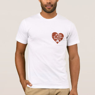 Bacon Älskare Heart- Tillhör till Bacon Funny Tee