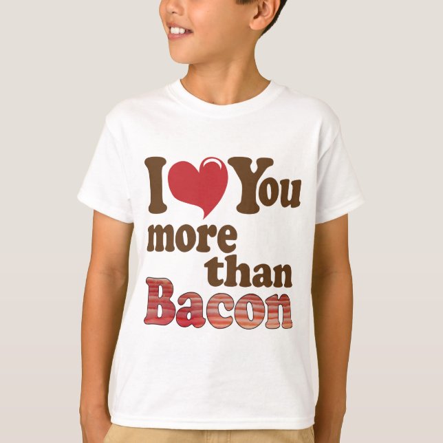 Bacon Älskare T Shirt (Framsida)