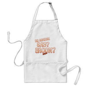 Bacon Älskare Vuxen Apron med fickor Gris design Förkläde