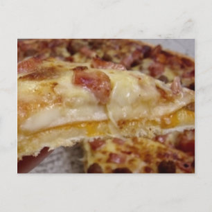Bacon and Cheese Breakfast Pizza Recipe Vykort