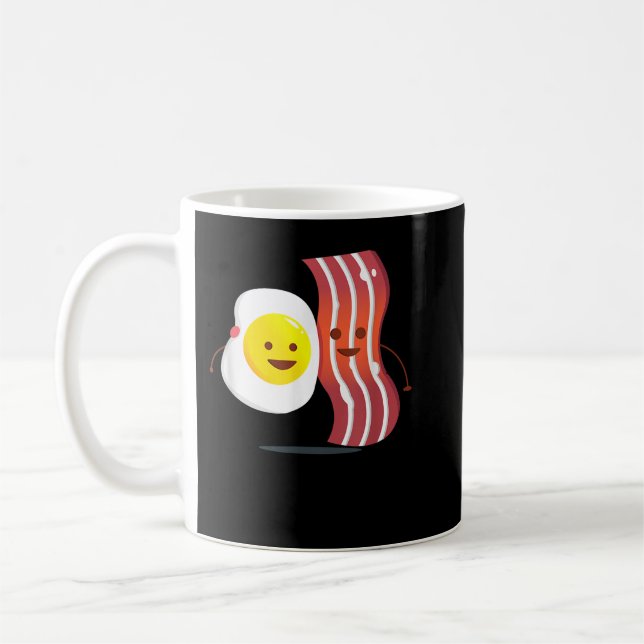 Bacon and Eggs Best Breakfast Brunch Friends Tee Kaffemugg (Vänster)