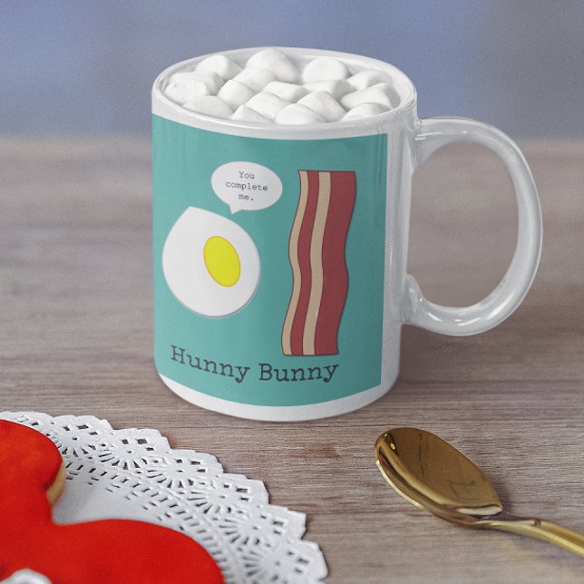 Bacon and Eggs du Complete Me-Personlig Funny Kaffemugg (Skapare uppladdad)