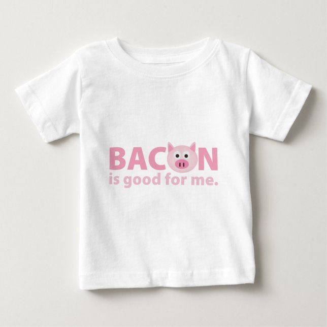 Bacon är bra för mig tee shirt (Framsida)