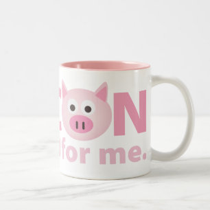 Bacon är bra för mig Två-Tonad mugg