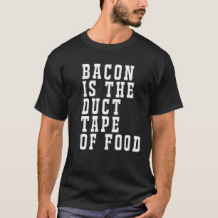 Bacon är den röda matskjortan. tröja