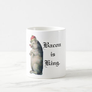 Bacon är kungen kaffemugg