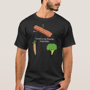 Bacon är min favorit- grönsak (mörk) tee