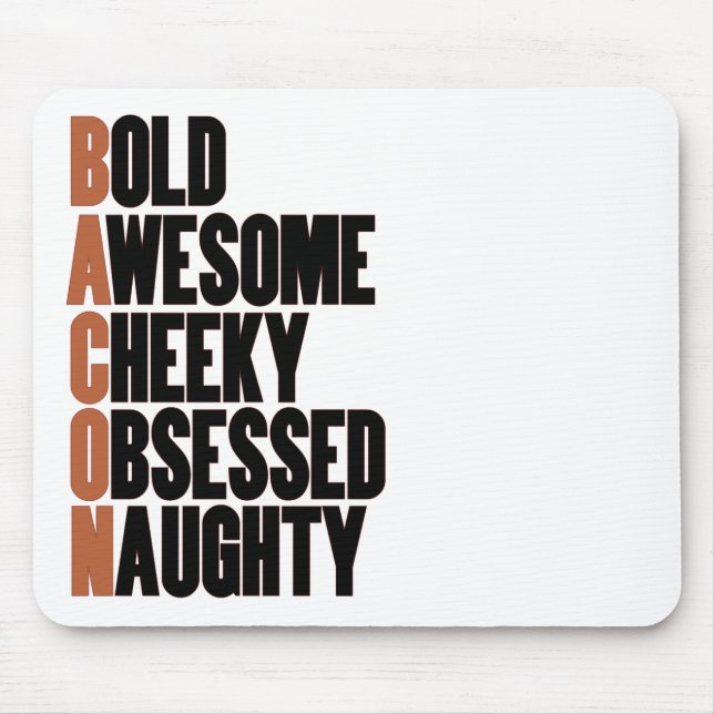 Bacon Attitude Musmatta (Framsidan)