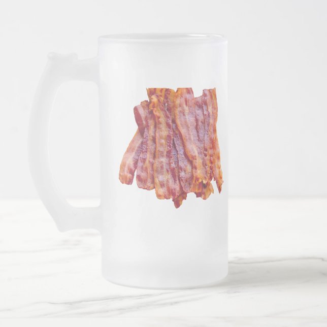 Bacon Bacon Bacon Frostat Ölglas (Vänster)
