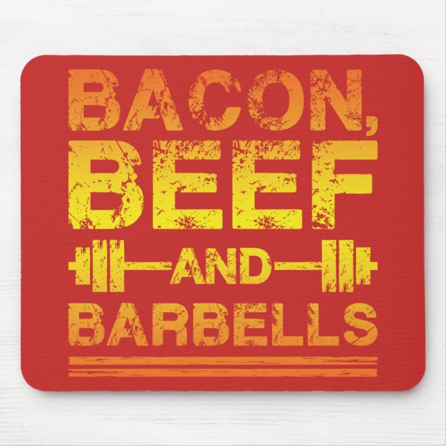 Bacon, Beef, Barbells - Gym Workout Motivational Musmatta (Framsidan)