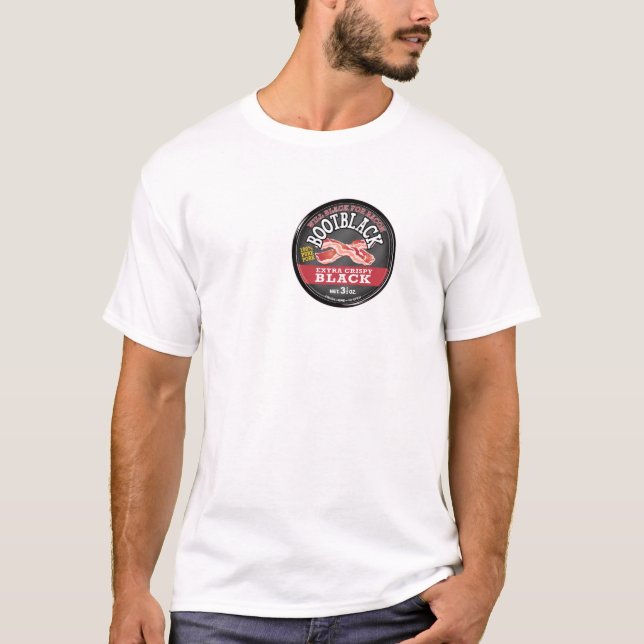Bacon! Bootblackskjorta Tee Shirt (Framsida)