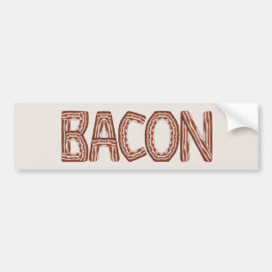 Bacon Bumper Sticker Bildekal