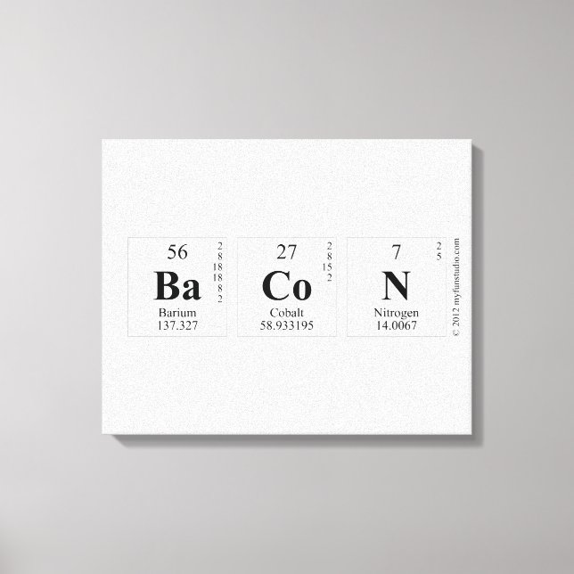 BaCoN Canvastryck (Framsida)