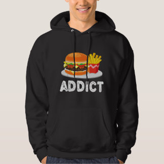 Bacon Cheeseburger Hamburger och pommes frites Add Hoodie