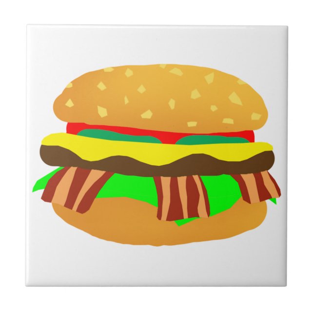 Bacon Cheeseburger Kakelplatta (Framsidan)