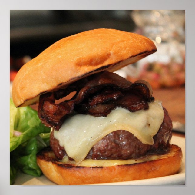 Bacon Cheeseburger poster (Framsidan)