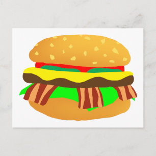 Bacon Cheeseburger Vykort