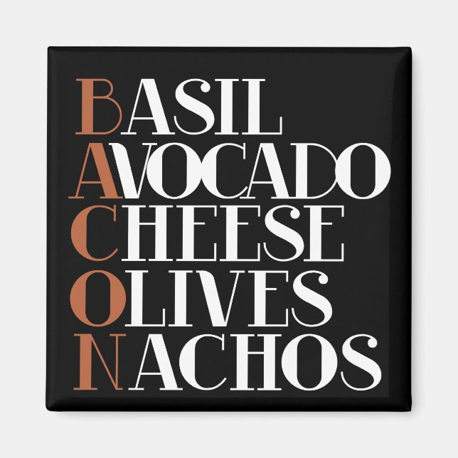 Bacon Chef Gourmet Magnet (Framsidan)