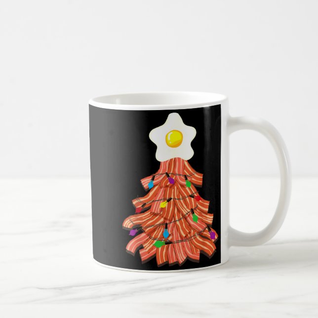 Bacon Christmas Tree Egg Top Shirt _ Funny Rk Love Kaffemugg (Höger)
