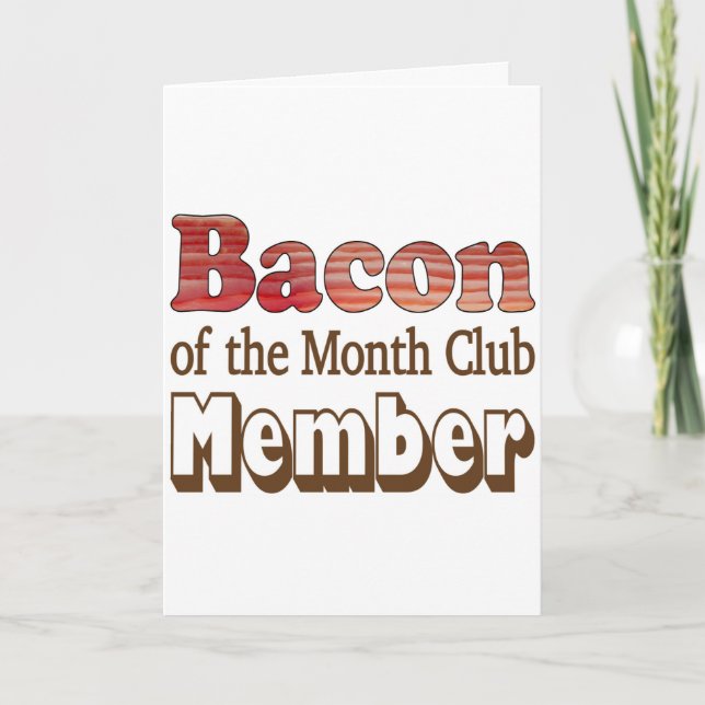 Bacon Club Medlem Helgkort (Framsida)