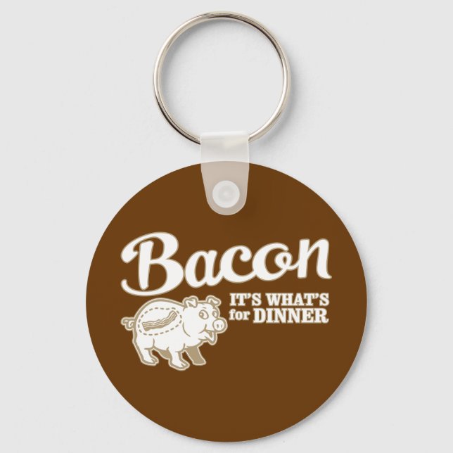 bacon - det är vassar till middag nyckelring (Framsida)