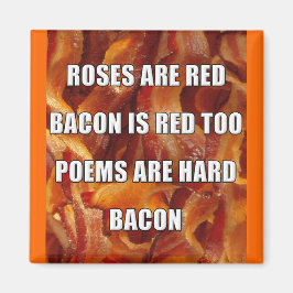 Bacon Dikt Rolig Kylskåpsmagnet