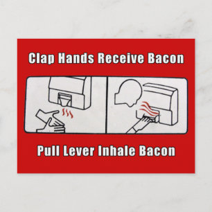Bacon Dispenser Vykort