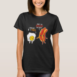 Bacon Egg Pun Breakfast går inte tillbaka på mitt T Shirt