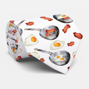 Bacon & Eggs Breakfast Food Mönster Slips
