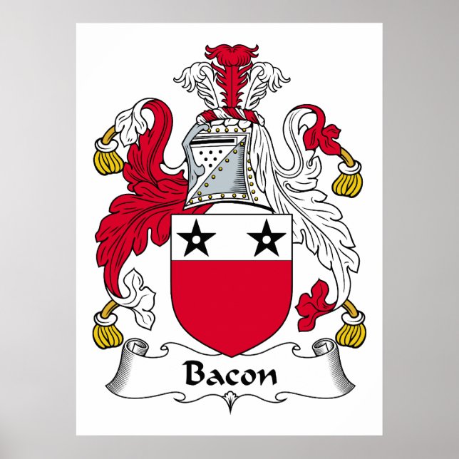 Bacon Family Crest Poster (Framsidan)