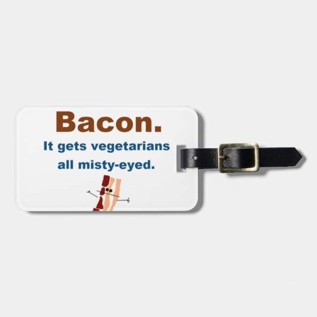 Bacon får vegetarian dimmig-synade bagagebricka (Horisontell Framsida)