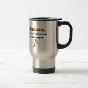 Bacon får vegetarian dimmig-synade resemugg