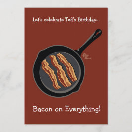 Bacon Födelsedagsfest Inbjudan