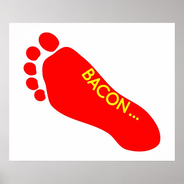 Bacon Foot Tattoo Poster (Framsidan)
