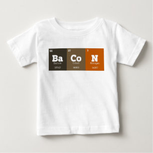 Bacon för inslag för periodisk bordkemi kemisk t shirt