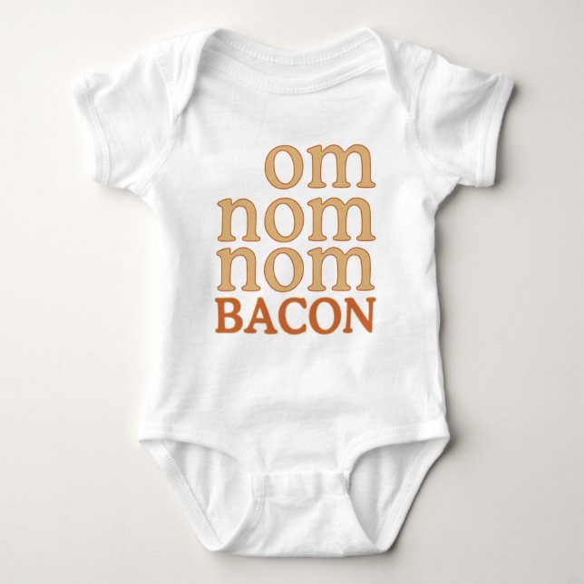 BACON FÖR OM NOM NOM T-SHIRT (Framsida)