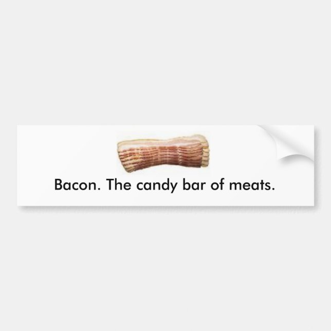 Bacon. Godispuben av meats. Bildekal (Framsidan)